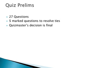 Football quiz prelims | PPTX