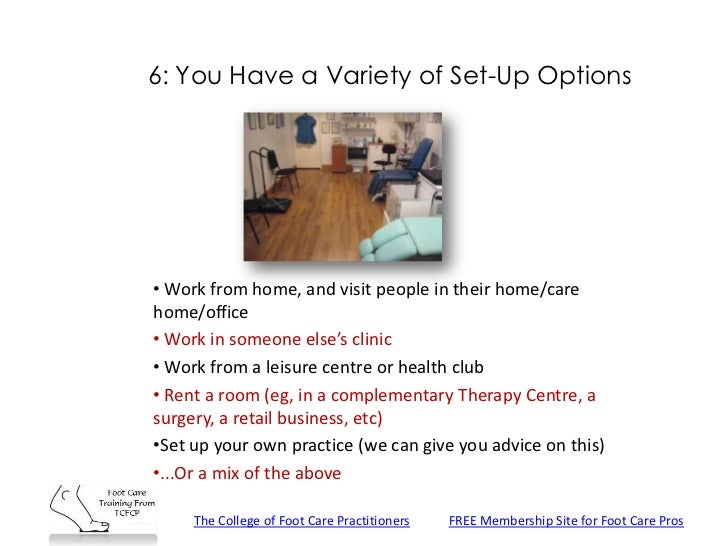 Foot care training at The College of Foot Care Practitioners