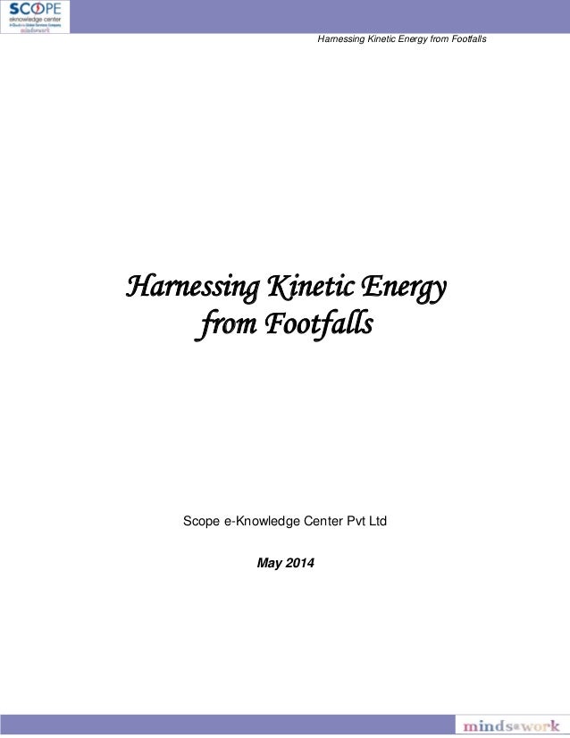 Footfall Energy Harvesting Floor -