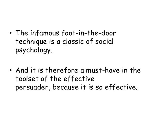 Foot In The Door