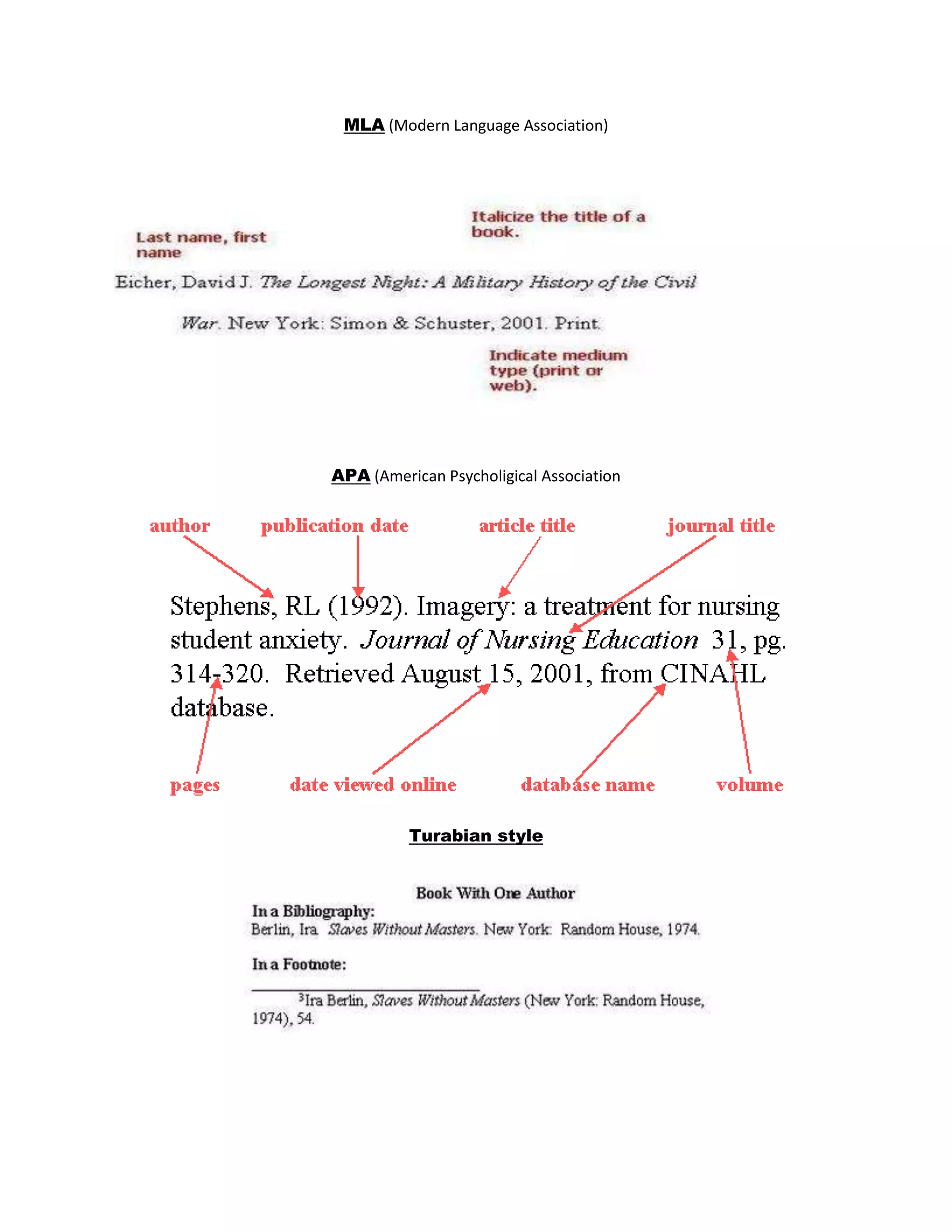 Footnote and bibliography