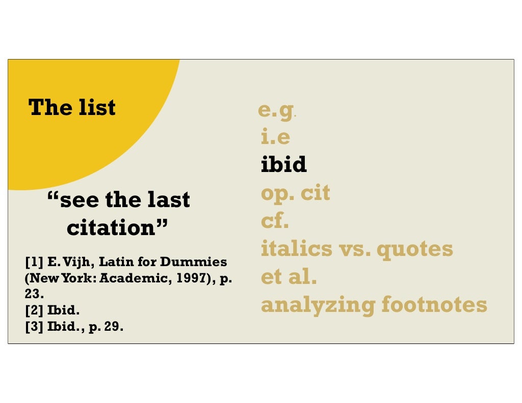 Footnote terminology