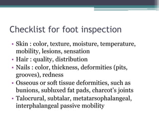 Frame Foot Check Classification Foot orthoses | PPTX