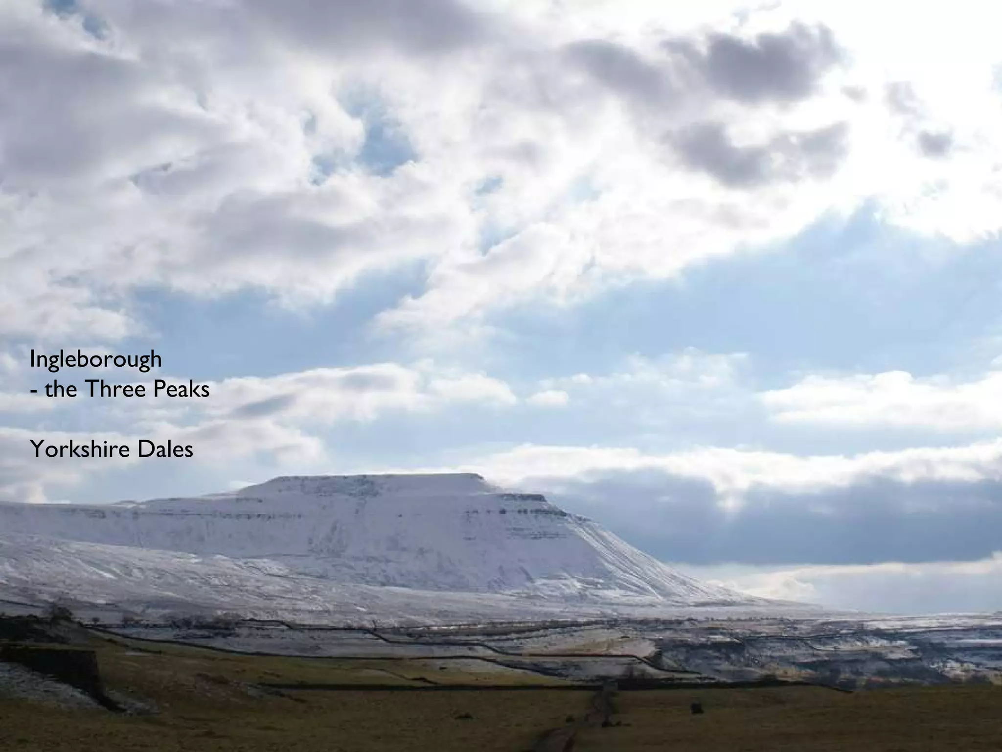 Ingleborough - the Three Peaks Yorkshire Dales 