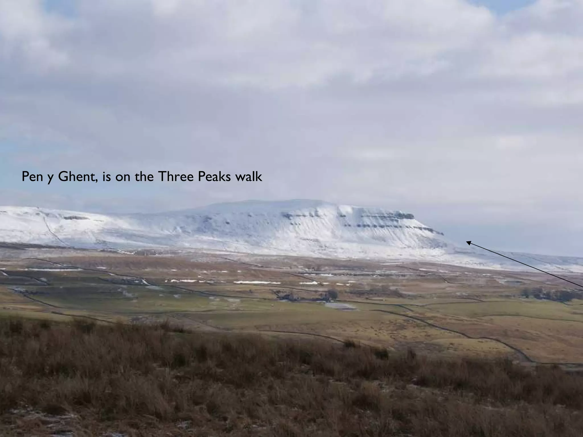 Pen y Ghent, is on the Three Peaks walk 