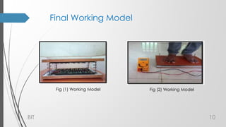 Final Working Model
BIT 10
Fig (1) Working Model Fig (2) Working Model
 