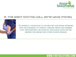 5 Things to know about Foot Pain