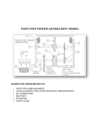 Foot step power generating system | PDF