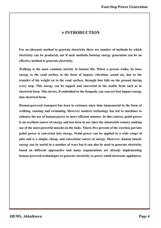 Foot step power generation(REPORT) ..pdf