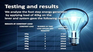 Footstep power generation system