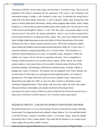 Footstep power generation system | PDF