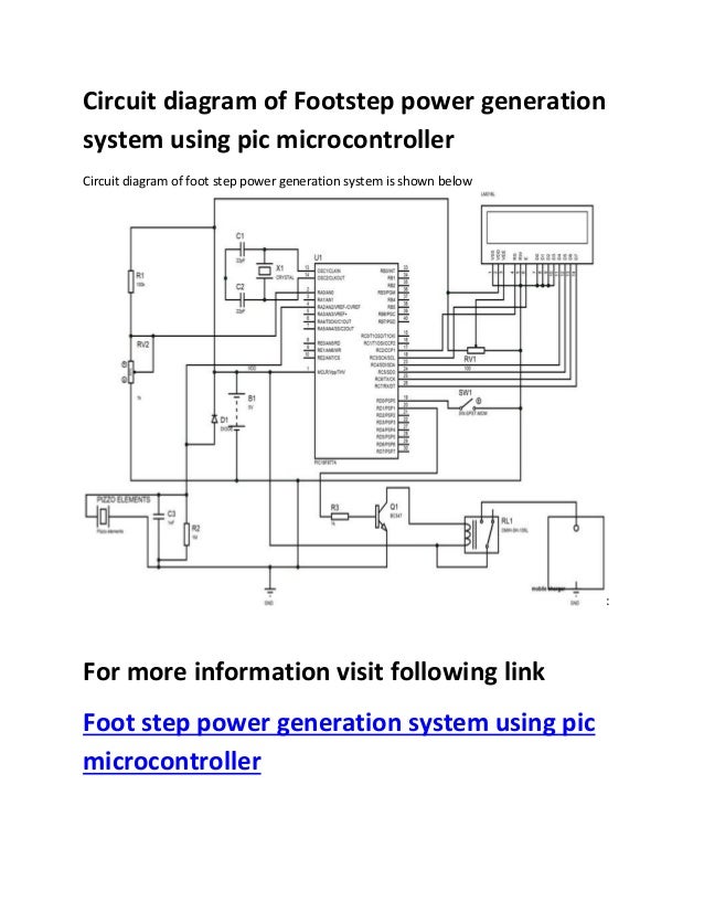 Complete Circuit Diagram Of Foot Step Power Generation Power