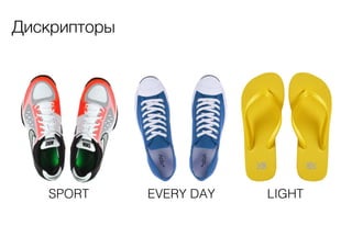 Дискрипторы

SPORT

EVERY DAY

LIGHT

 