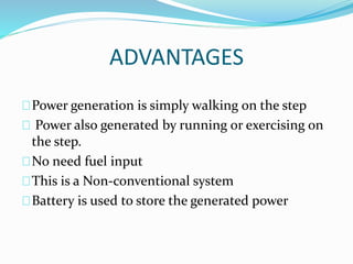 Foot step energy generator