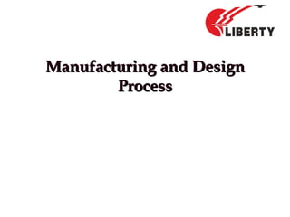 Manufacturing and DesignManufacturing and Design
ProcessProcess
 