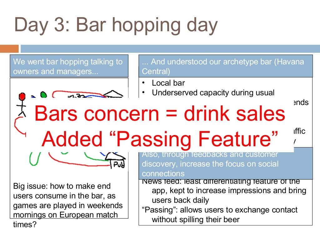 Day 3 Bar hopping day