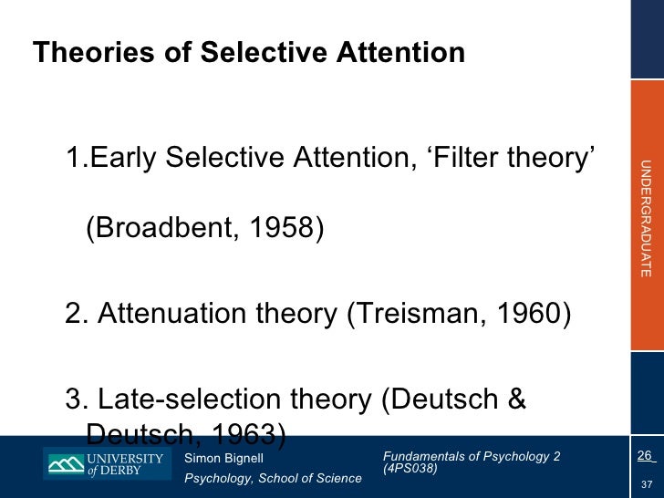 Attention Fundamentals of Psychology 2 Lecture 8