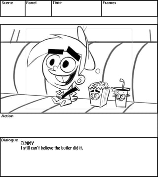 TIMMY 
I still can’t believe the butler did it. 
 