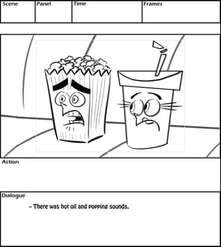 -- There was hot oil and popping sounds. 
 