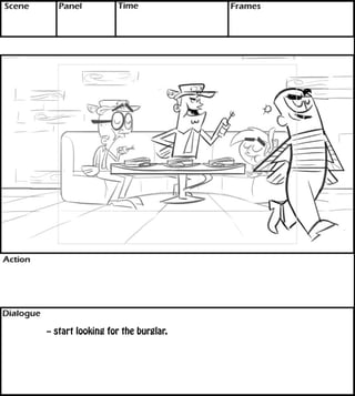 -- start looking for the burglar. 
 