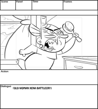 (OLD WOMAN XENA BATTLECRY) 
 