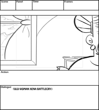 (OLD WOMAN XENA BATTLECRY) 
 