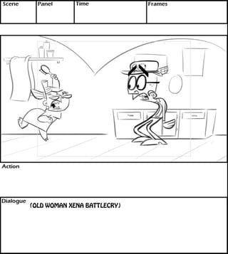 (OLD WOMAN XENA BATTLECRY) 
 