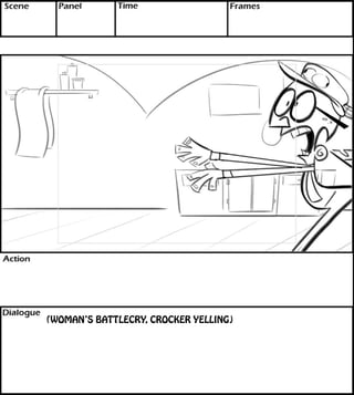 (WOMAN’S BATTLECRY, CROCKER YELLING) 
 