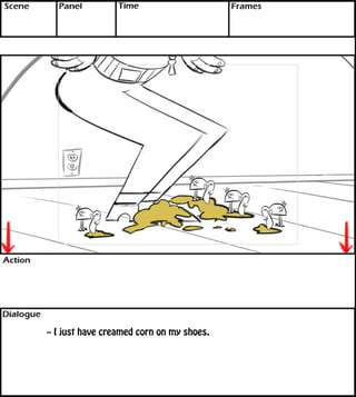 -- I just have creamed corn on my shoes. 
 