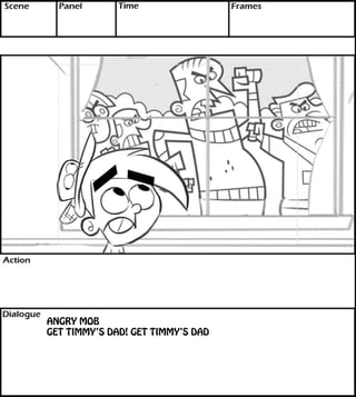 ANGRY MOB 
GET TIMMY’S DAD! GET TIMMY’S DAD 
 