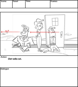 Chet walks out. 
text 
 