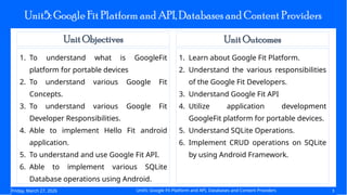 Comprehensive Guide to Google Fit Platform, API, and Android Databases ...
