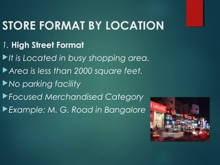 Retail Outlet Format Retail formats and its evolution | PPT