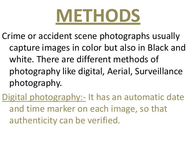 Forensic photography