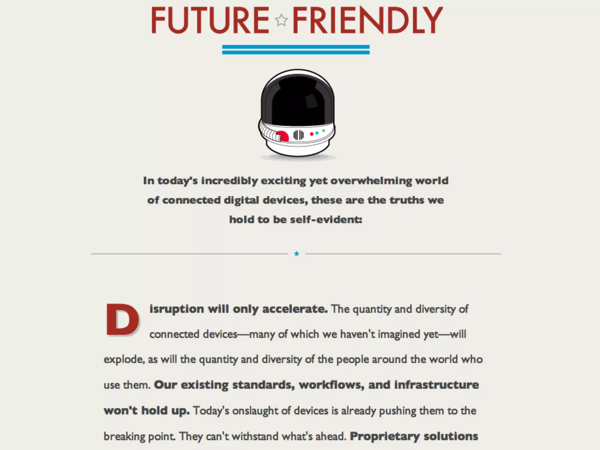 For a Future-Friendly Web (WebVisions Chicago 2012)