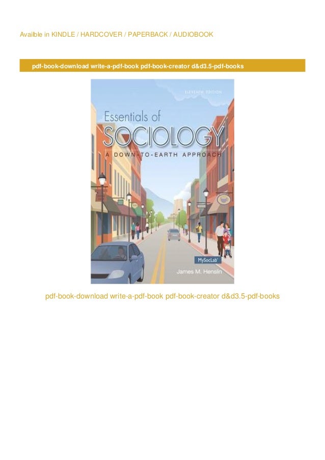 For_Android Essentials of Sociology A DownToEarth Approach by
