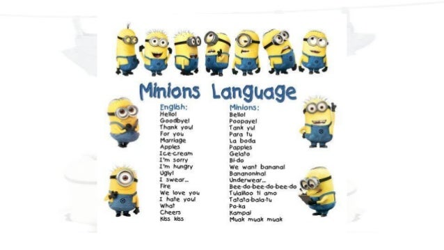 i love you in minion language