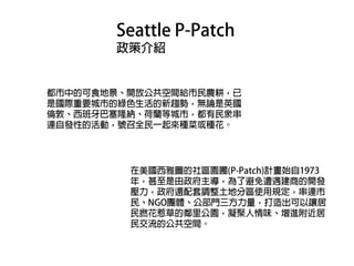 都市小農孵與社區園圃介紹