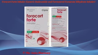 Foracort Forte Inhaler (Generic Budesonide and Formoterol Fumarate Dihydrate Inhaler)
© The Swiss Pharmacy
 