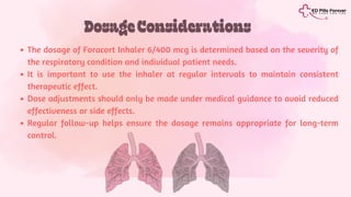 Foracort Inhaler 6/400 mcg: Maintenance Therapy Guide for Asthma and ...