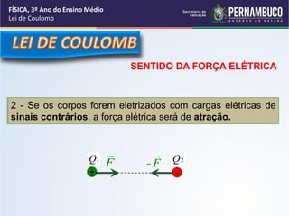 Slide sobre força elétrica e lei de coulomb | PDF