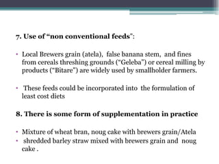 Practices of feeding dairy animals by SNV Client farmers and some recommendations for promising technologies