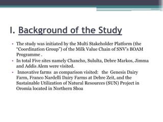 Practices of feeding dairy animals by SNV Client farmers and some recommendations for promising technologies