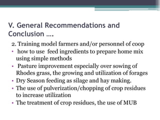 Practices of feeding dairy animals by SNV Client farmers and some recommendations for promising technologies