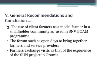 Practices of feeding dairy animals by SNV Client farmers and some recommendations for promising technologies