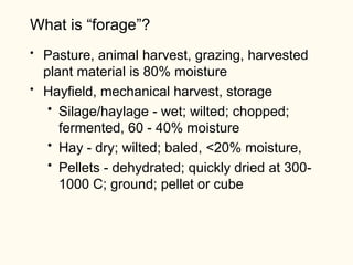 Forages515F11.ppt, forage crop descriptions | PPT