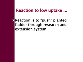 Forage seed supply in Ethiopia—Some thoughts on current status and how it might evolve