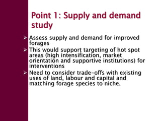 Forage seed supply in Ethiopia—Some thoughts on current status and how it might evolve