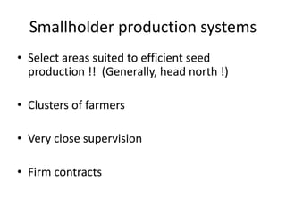 Forages and the gradual shift towards more intensive management