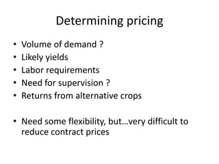 Forages and the gradual shift towards more intensive management